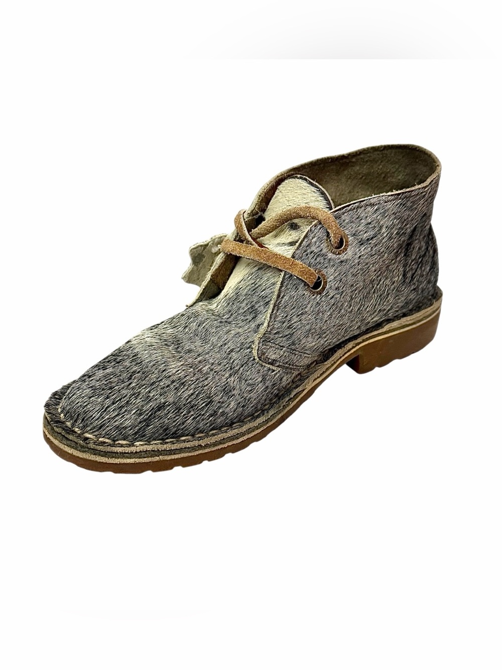 Rare Bata Safari Cowhide Fur Chukka Boots Made in Kenya Men’s 10 M